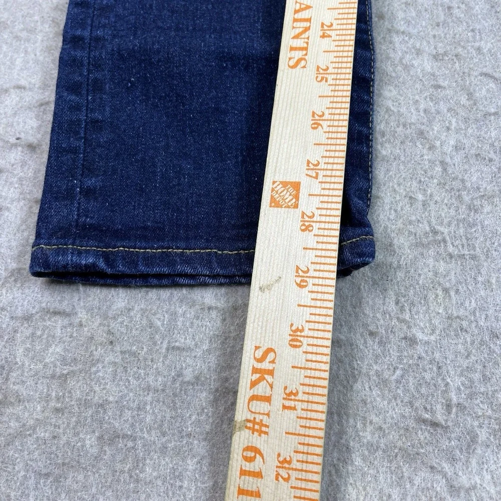 Madewell Jeans Men's 31x32 Blue Skinny Stretch Dark Wash Denim Zip Fly Cone Mill